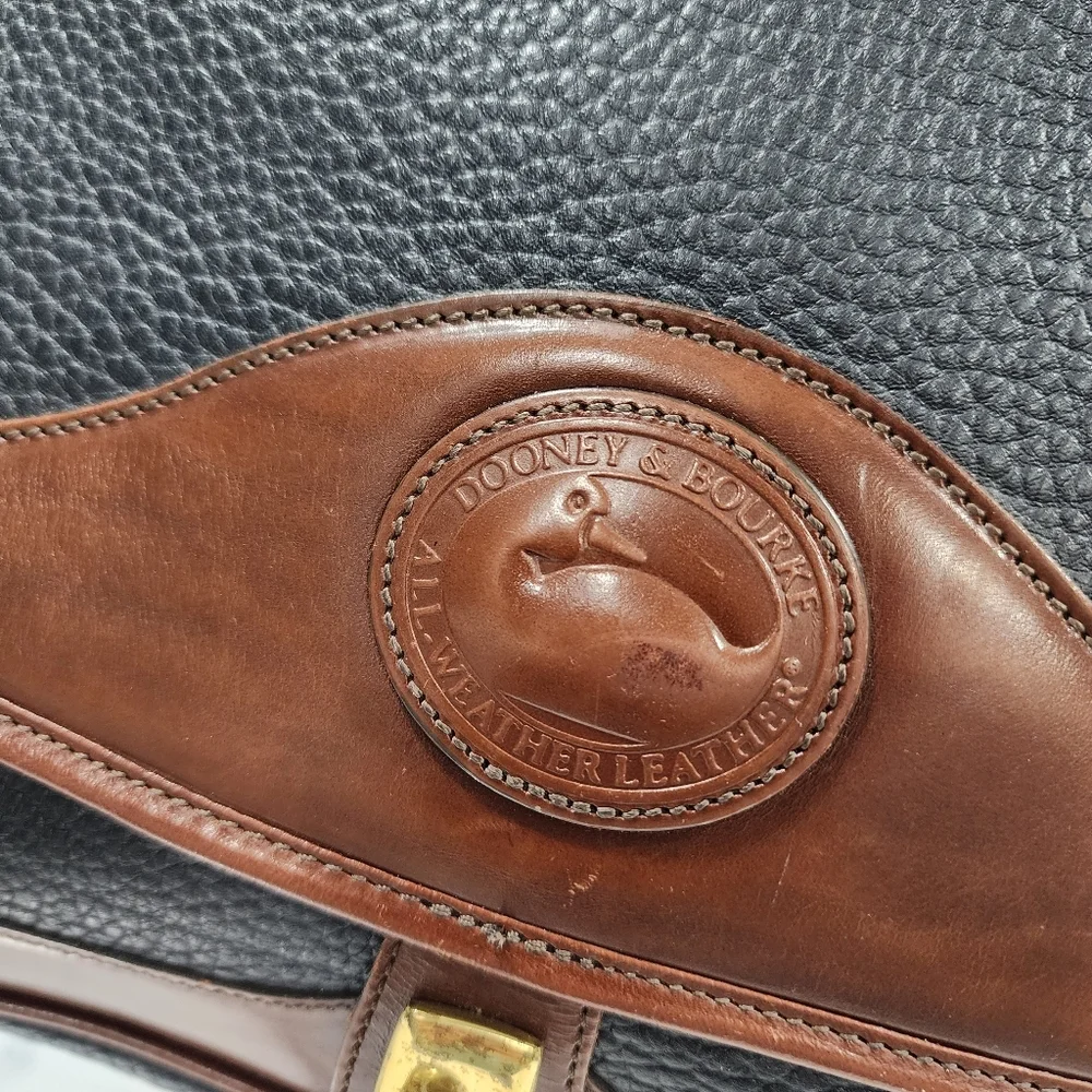 DOONEY & BOURKE VINTAGE PEBBLE LEATHER SATCHEL SHOULDER BAG